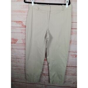 Talbots Ankle Pants Women's 6  Beige Straight Leg Stretch Career